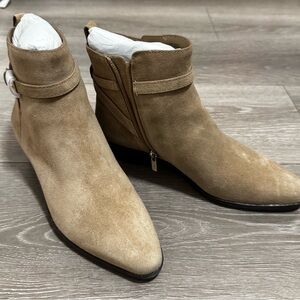 Tan Suede Ankle Boots